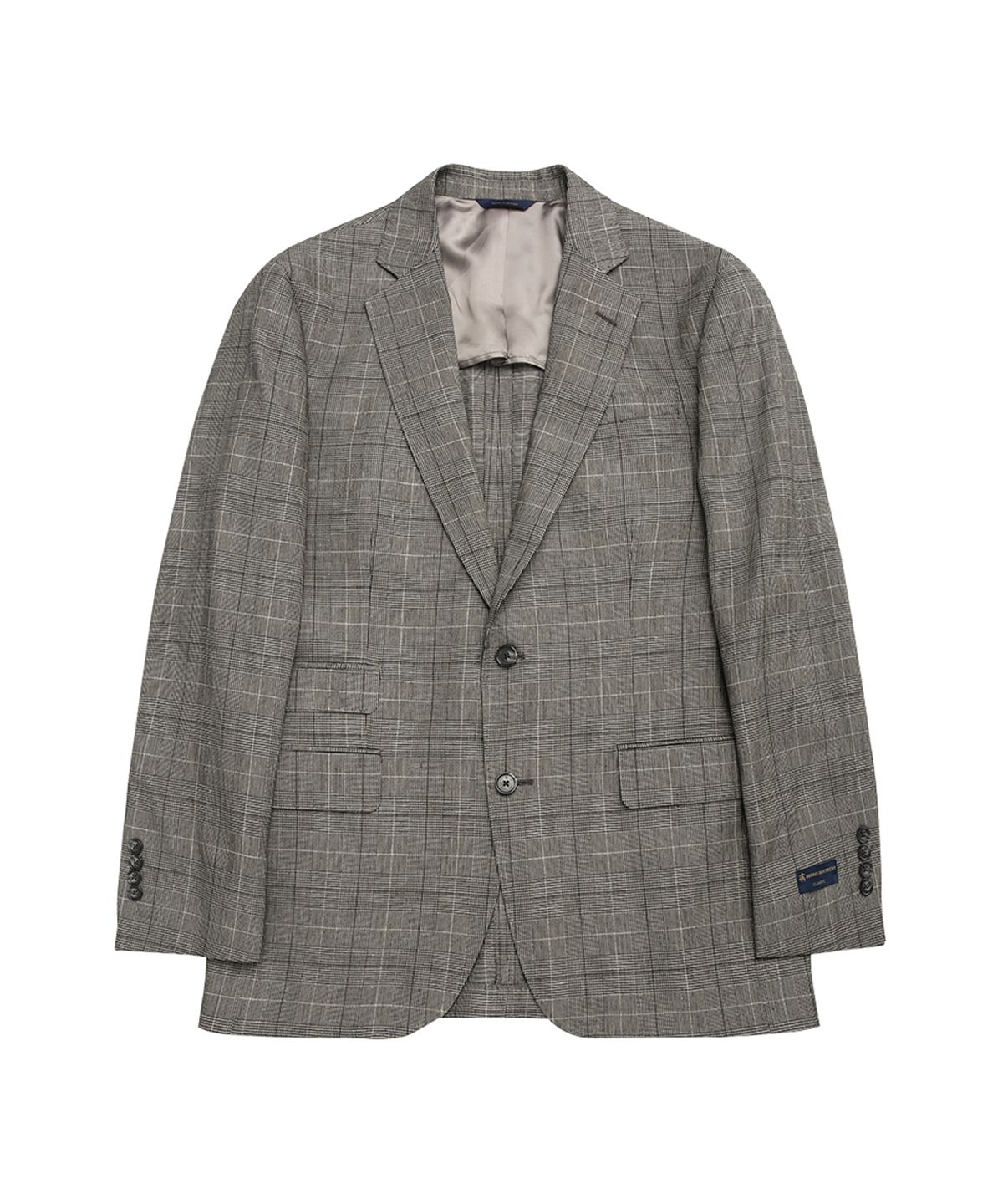 브룩스 브라더스(BROOKS BROTHERS) 클래식핏 린넨 코튼 2버튼 재킷 (그레이) (BBJSMF8436WES)