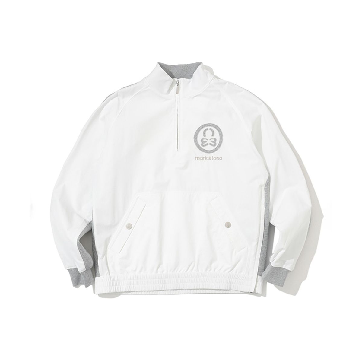 마크앤로나(MARK&LONA) M GN PEACE MARK SWEAT HALF-ZIP LS1IC01M