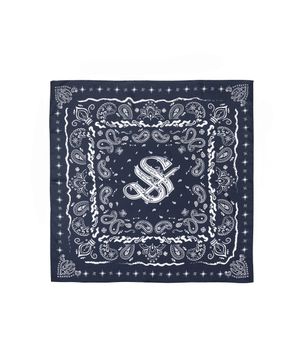 스튜디오 텍스타일 반다나 스카프_네이비