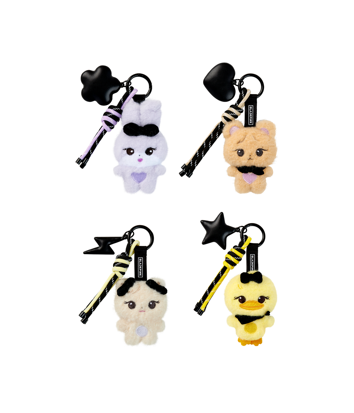 블랙핑크(BLACKPINK) [BPCOLLECTION]  BLACKPINK CHARACTER PLUSH KEYRING_SLIM