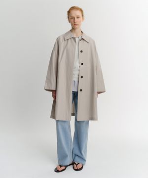 DEN WIDE TRENCH COAT (LIGHT GREY)