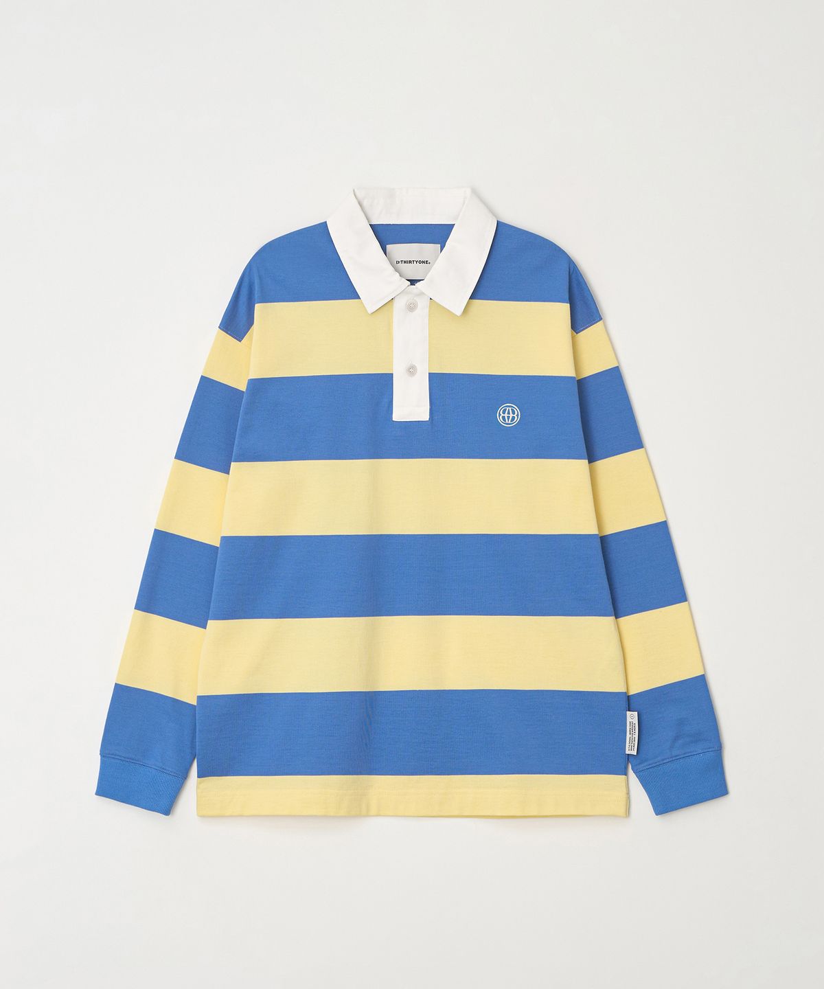 디써티원(DTHIRTYONE) Rugby Stripe Long Sleeve Tee (SKY BLUE)