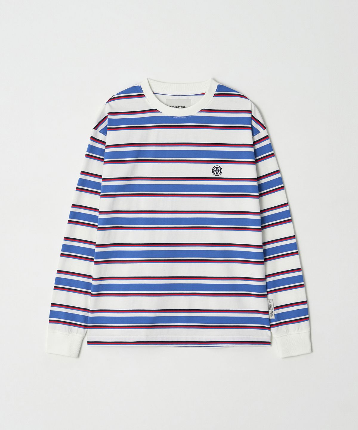 디써티원(DTHIRTYONE) Multi Stripe Long Sleeve Tee (BLUE&IVORY)
