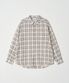 올데이 린넨라이크 체크 셔츠(브라운)