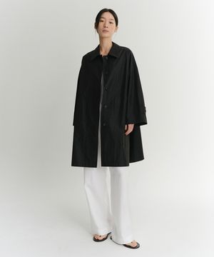 DEN WIDE TRENCH COAT (BLACK)