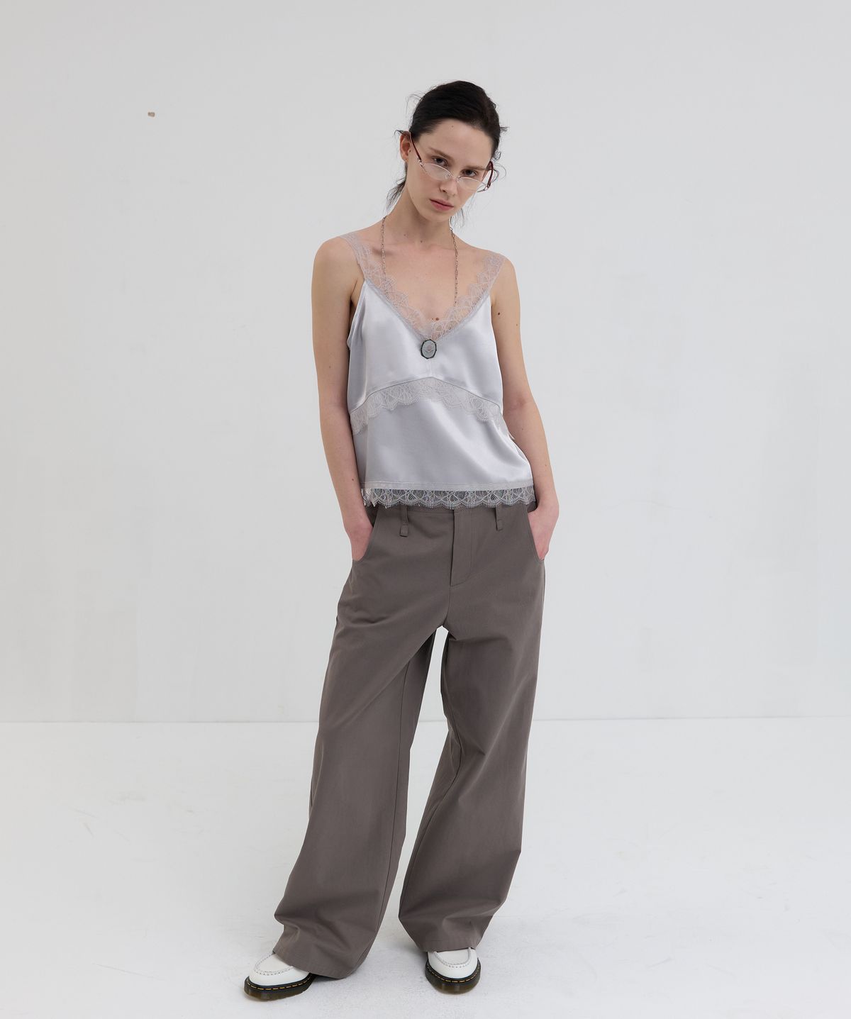 오버듀플레어(OVERDUEFLAIR) COTTON WIDE PANTS_MOCHA