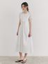 Layered Halter Dress, White