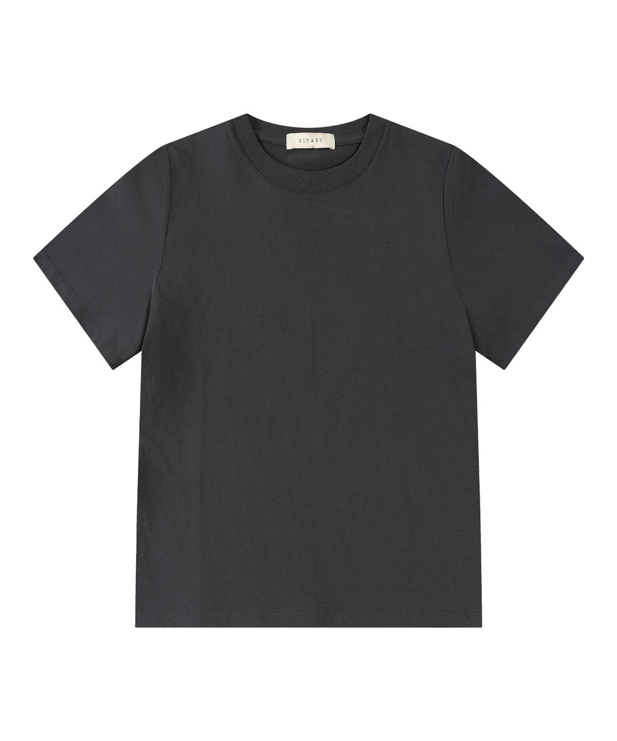 시야쥬(SIYAZU) SITP5242 슬림 레귤러 반팔 티셔츠_Charcoal
