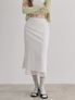Layered Sheer Skirt, White