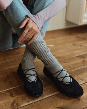 로마리 발레리나 스트링 메리제인 블랙 FLOTGA1W70