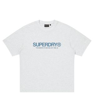 코어 로고 티셔츠 라이트그레이