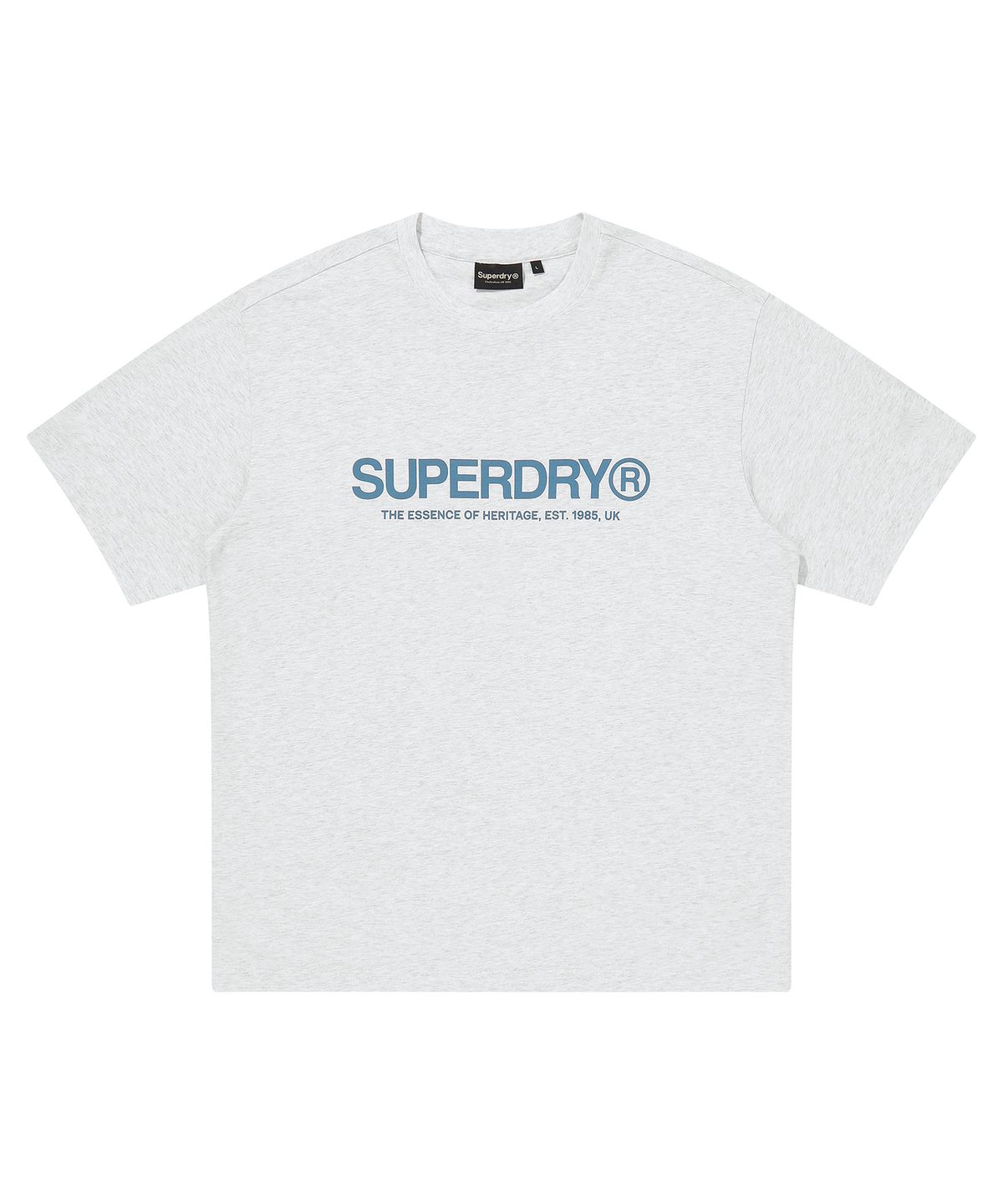 슈퍼드라이(SUPERDRY) 코어 로고 티셔츠 라이트그레이 SDUISCQ65LGR