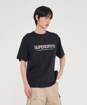 코어 로고 티셔츠 블랙