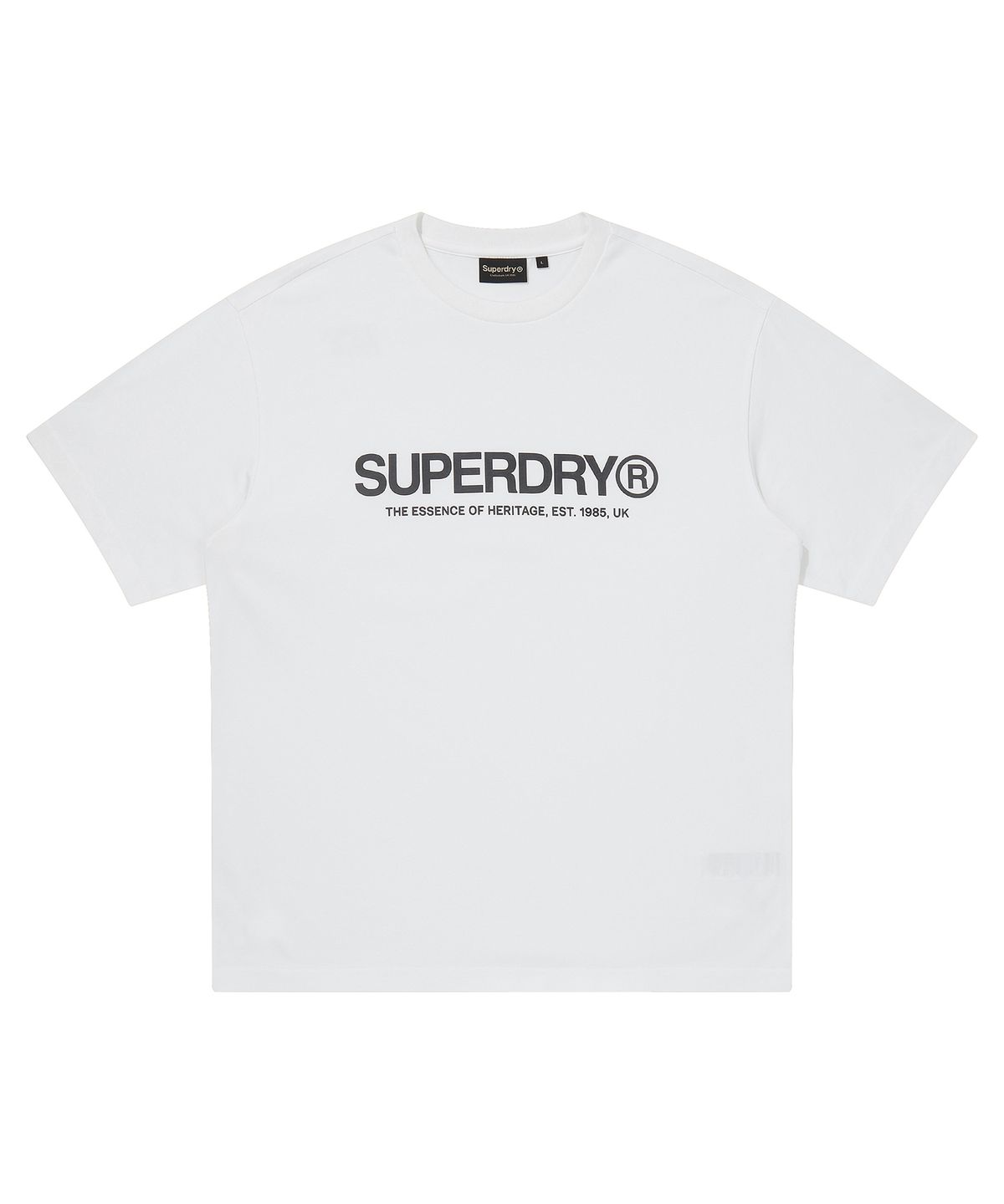 슈퍼드라이(SUPERDRY) 코어 로고 티셔츠 화이트 SDUISCQ65WHT
