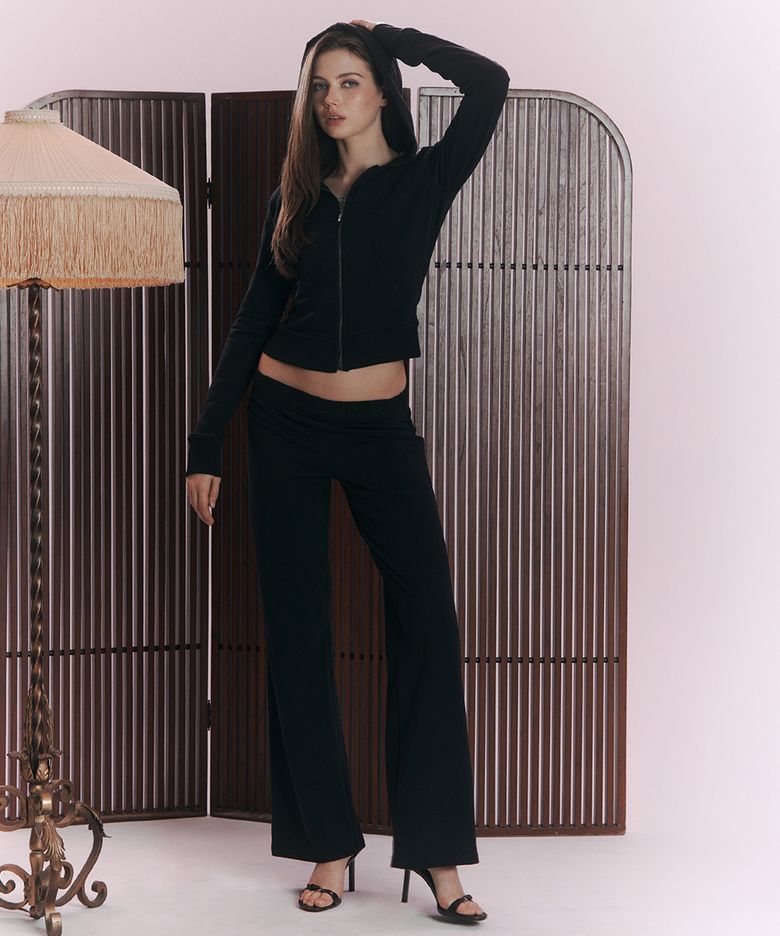 Dorothy Logo Patch  Pants (Black)