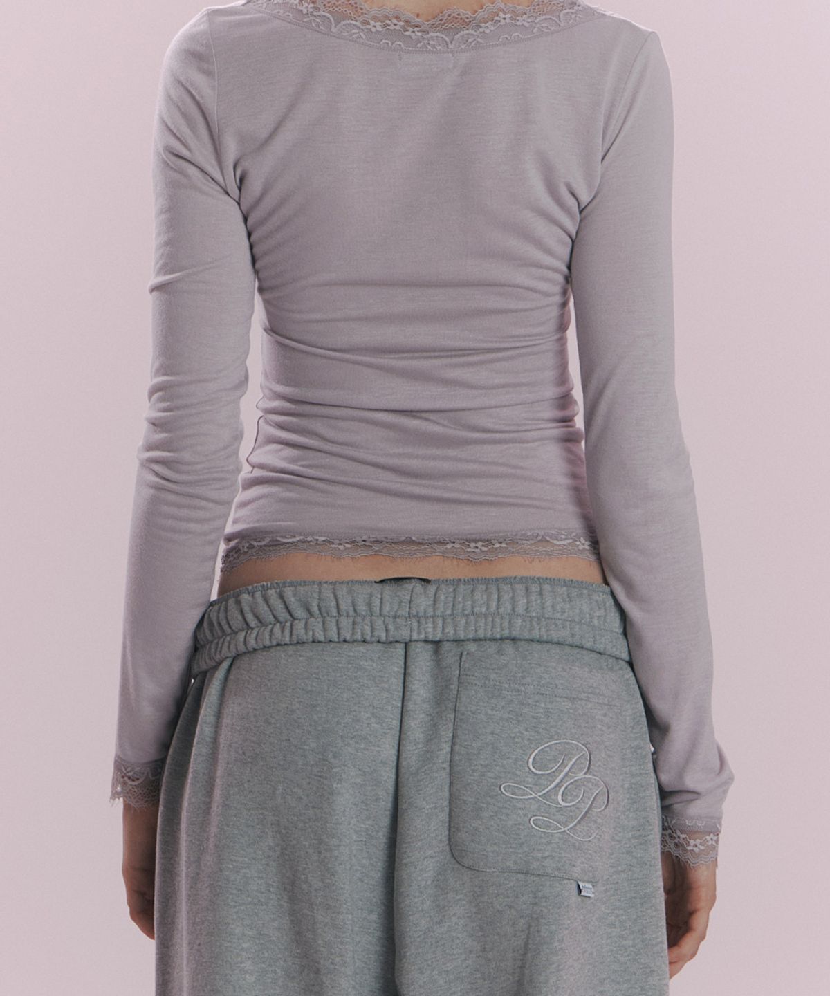 플리즈노팔로우(PLEASENOFOLLOW) New Hailey Jogger (Melange Grey)