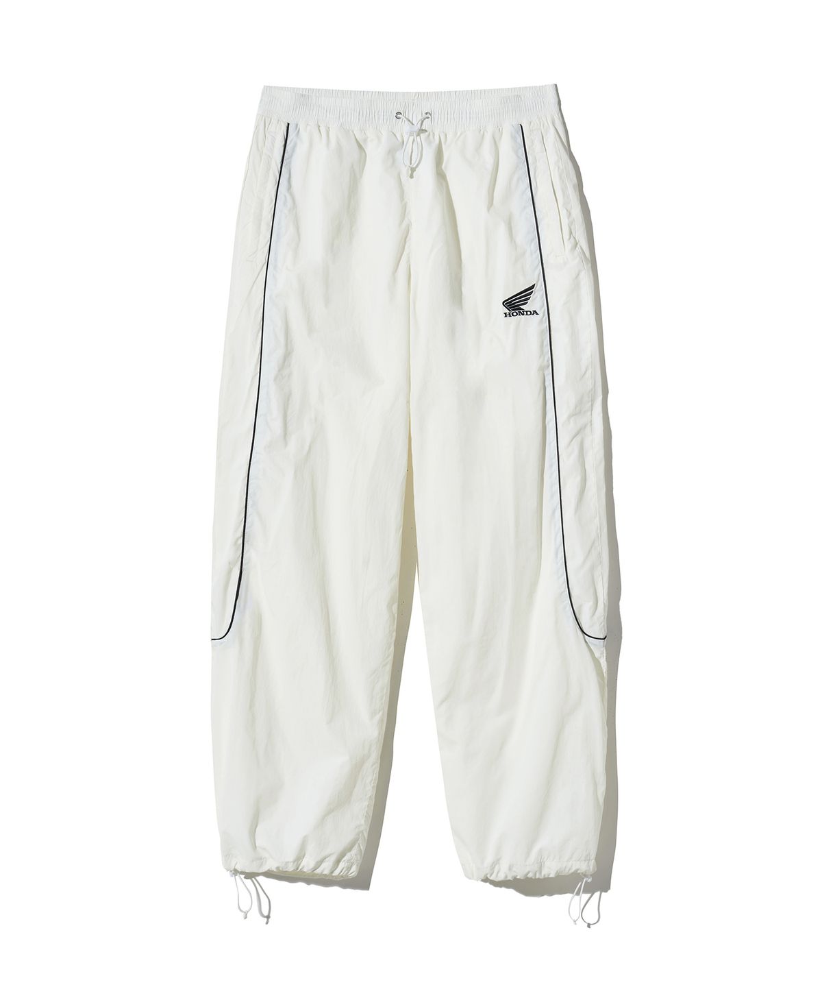 핍스 모터사이클(PHYPS MOTORCYCLE) Basic Logo nylon Track Pants Ivory