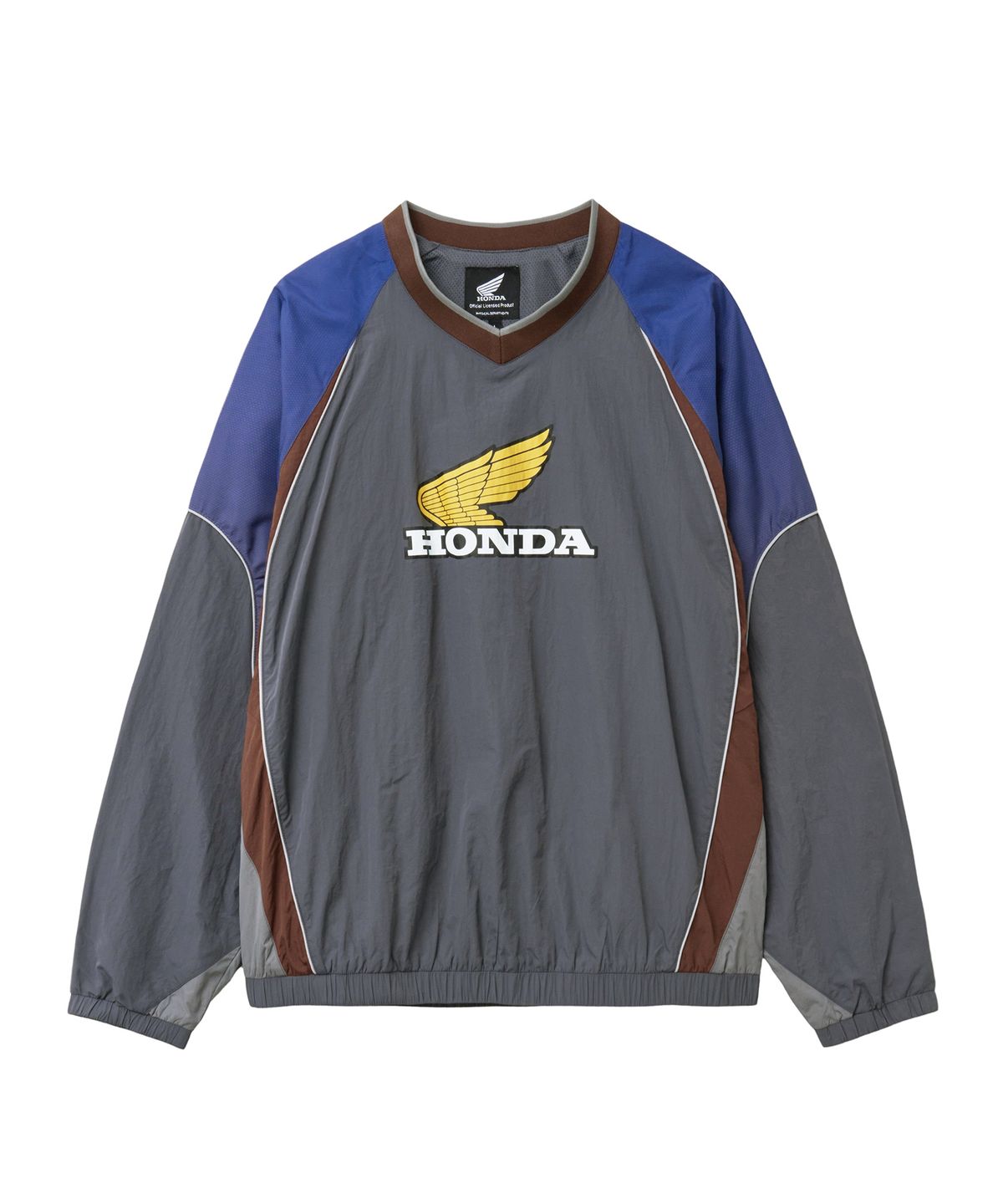 핍스 모터사이클(PHYPS MOTORCYCLE) Vintage Logo Speed Track nylon Long Sleeve Charcoal