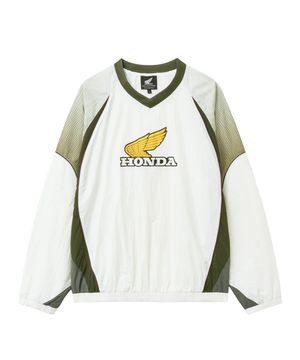 Vintage Logo Speed Track nylon Long Sleeve Ivory