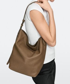 나파 레더 버킷 백