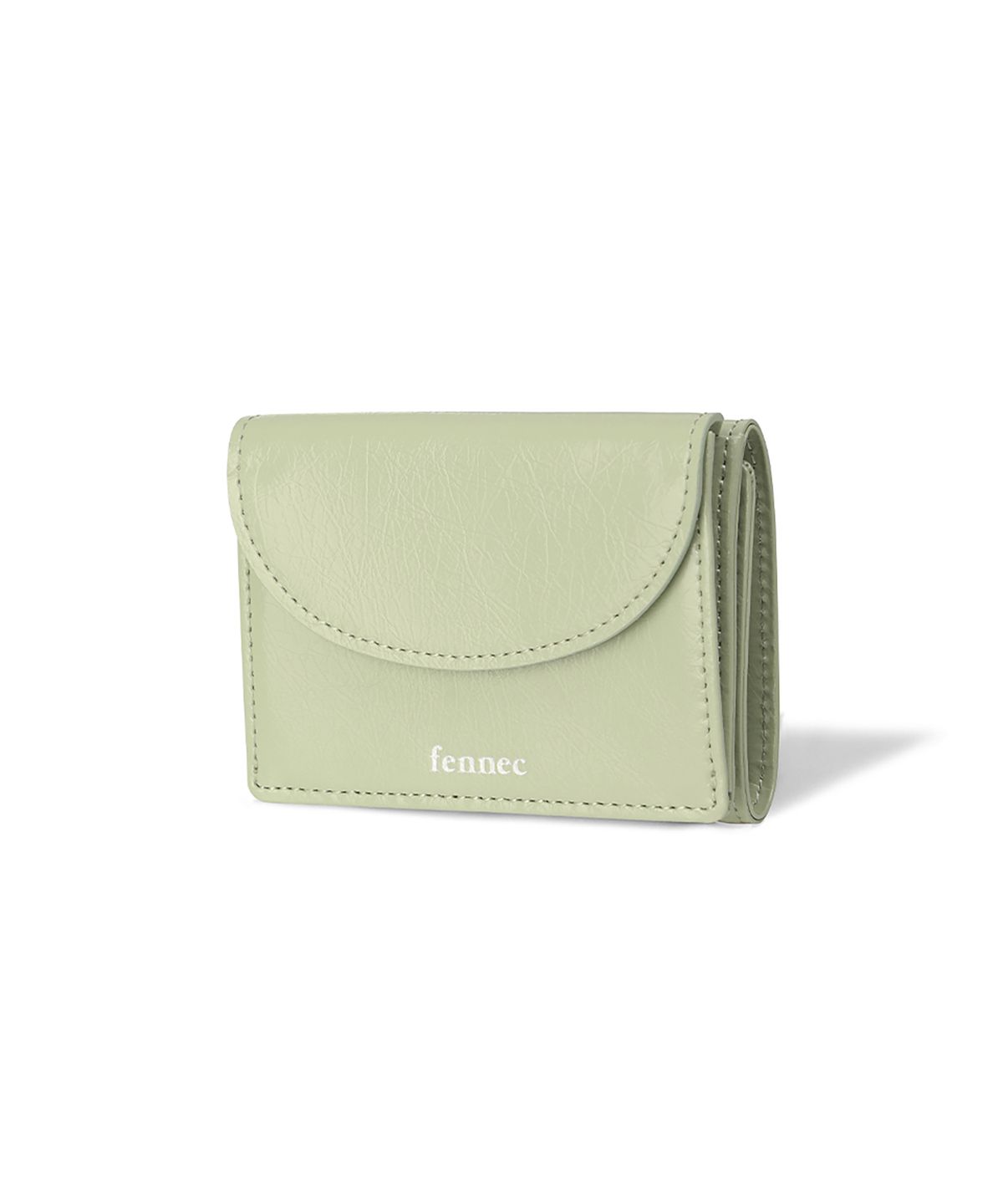 페넥(FENNEC) CRINKLE HALFMOON MINI WALLET - PISTACHIO