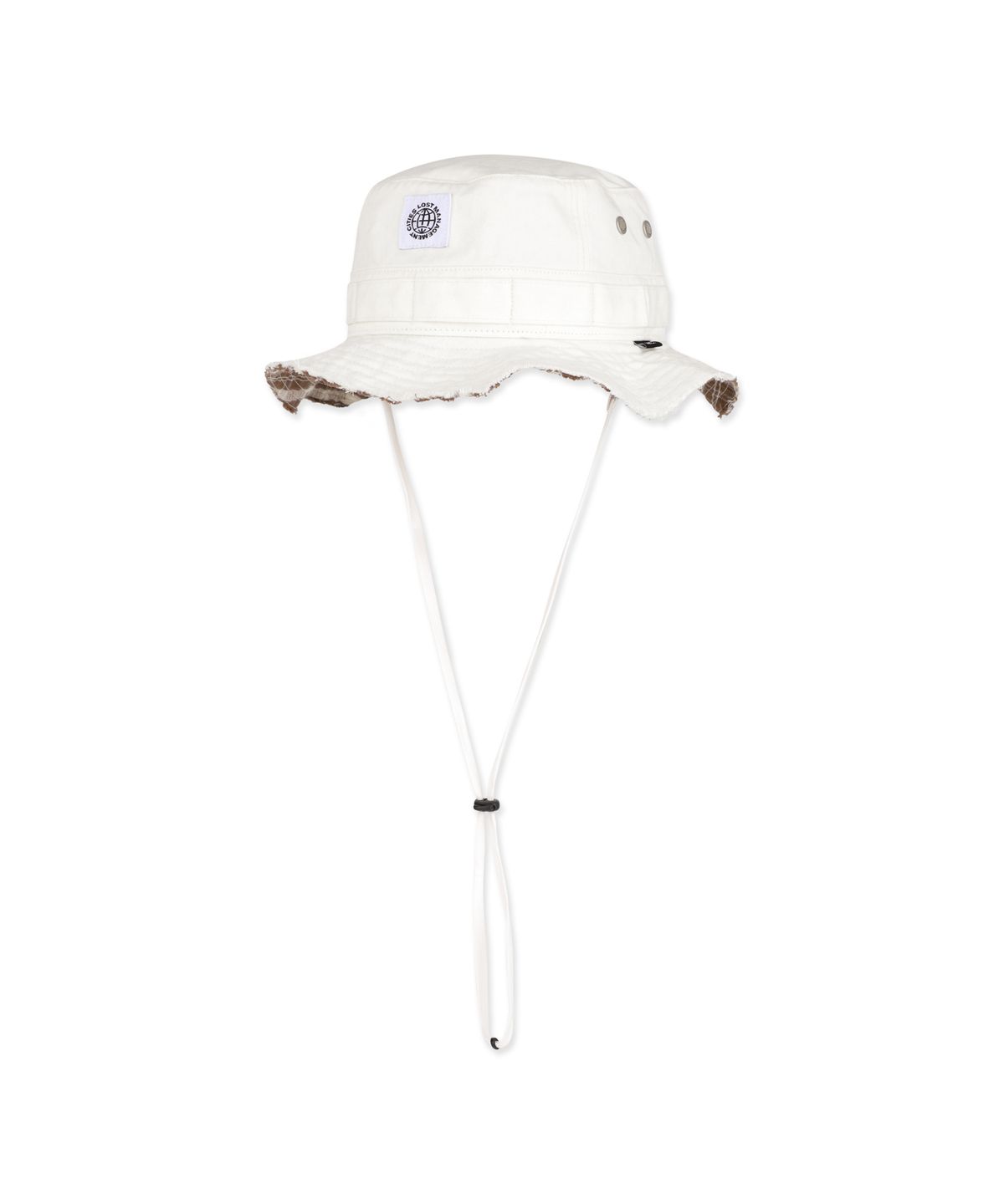 엘엠씨(LMC) RAW EDGE CHECK BOONIE HAT ivory