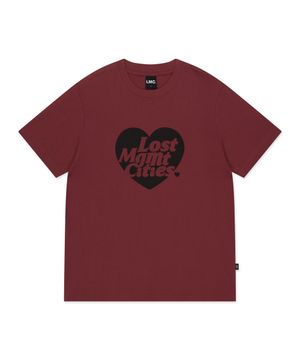 HEART LOGO TEE brick