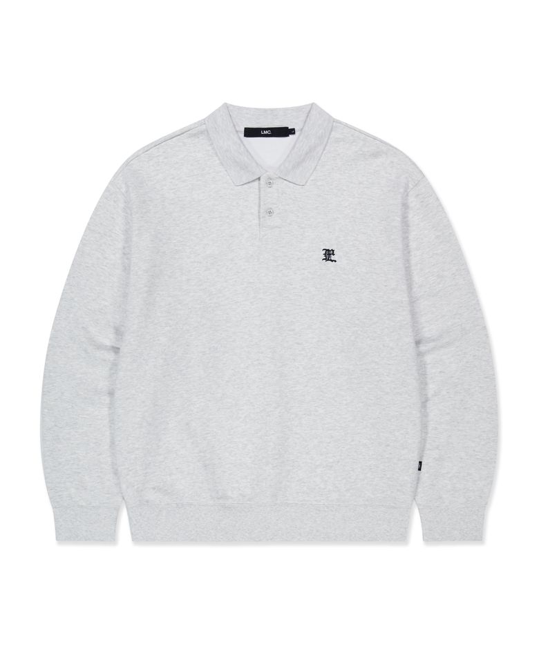 GOTHIC COLLAR SWEATSHIRT light heather gray