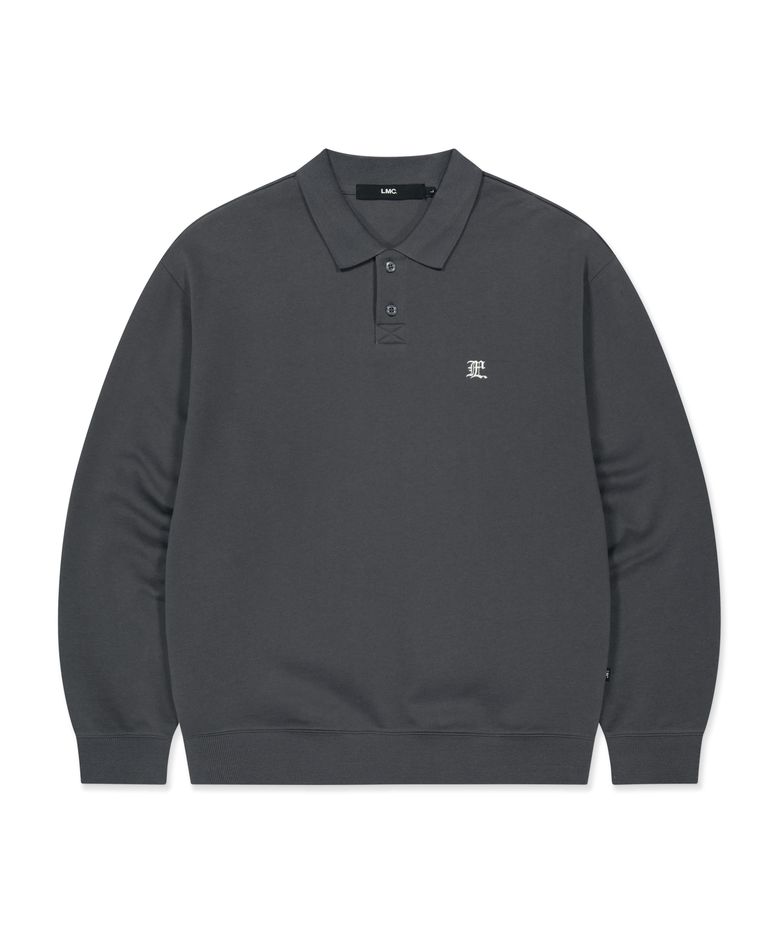 GOTHIC COLLAR SWEATSHIRT charcoal