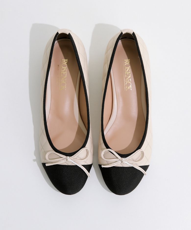네일레 라운드 투톤 퀄팅 리본플랫 (2cm/3colors)