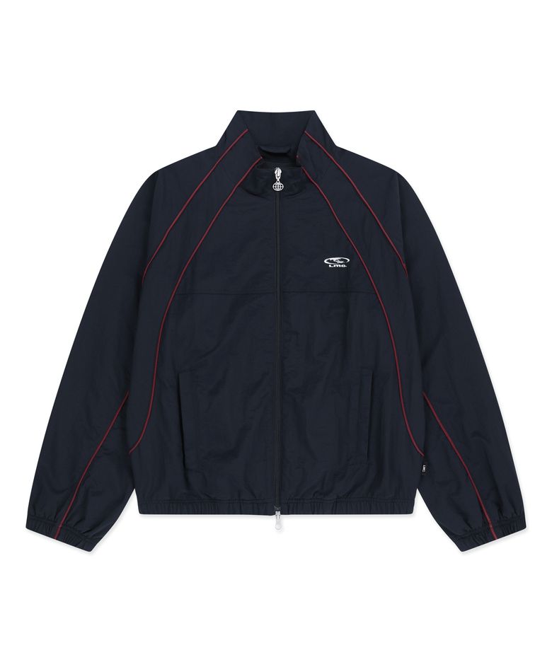 PIPING TRACK JACKET navy