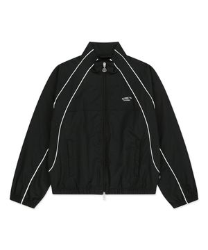 PIPING TRACK JACKET black