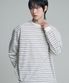 에센셜 스트라이프 롱슬리브 티셔츠 아이보리