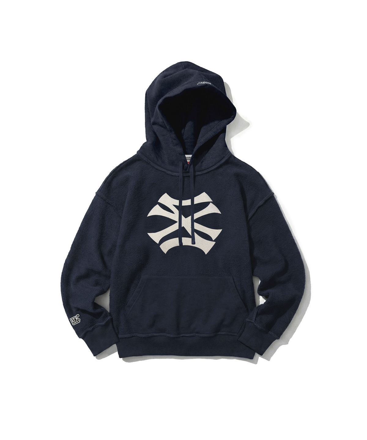 엑스트라오디너리(EXTRAORDINARY) REVERSIBLE EX LOGO HOODIE NAVY