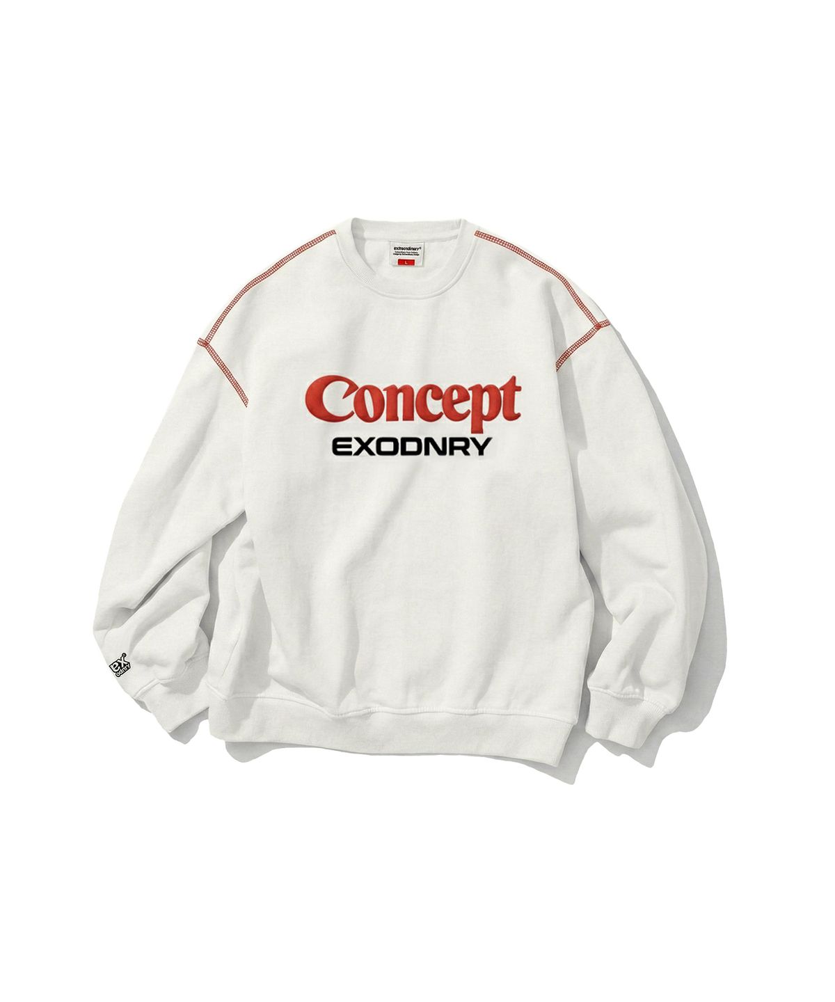 엑스트라오디너리(EXTRAORDINARY) CONCEPT LOGO CREWNECK IVORY