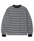 멀티 스트라이프 롱슬리브 티셔츠 블랙