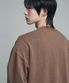 오버핏 피그먼트 맨투맨 스웨트셔츠 브라운