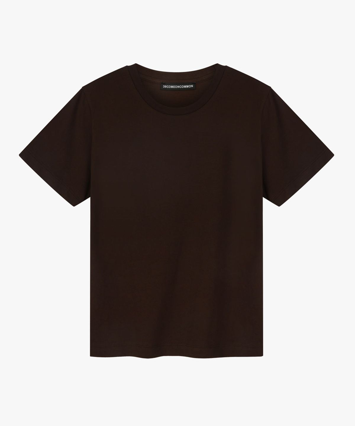 38컴온커먼(38COMEONCOMMON) Regular Cotton T-Shirt (Brown)