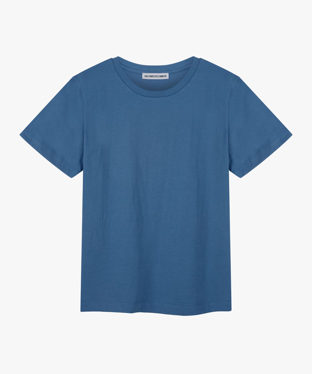 38컴온커먼(38COMEONCOMMON) Regular Cotton T-Shirt (Dusty Blue)
