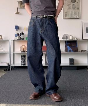 15oz Selvedge Rinsed(Wash) Jeans (Indigo)