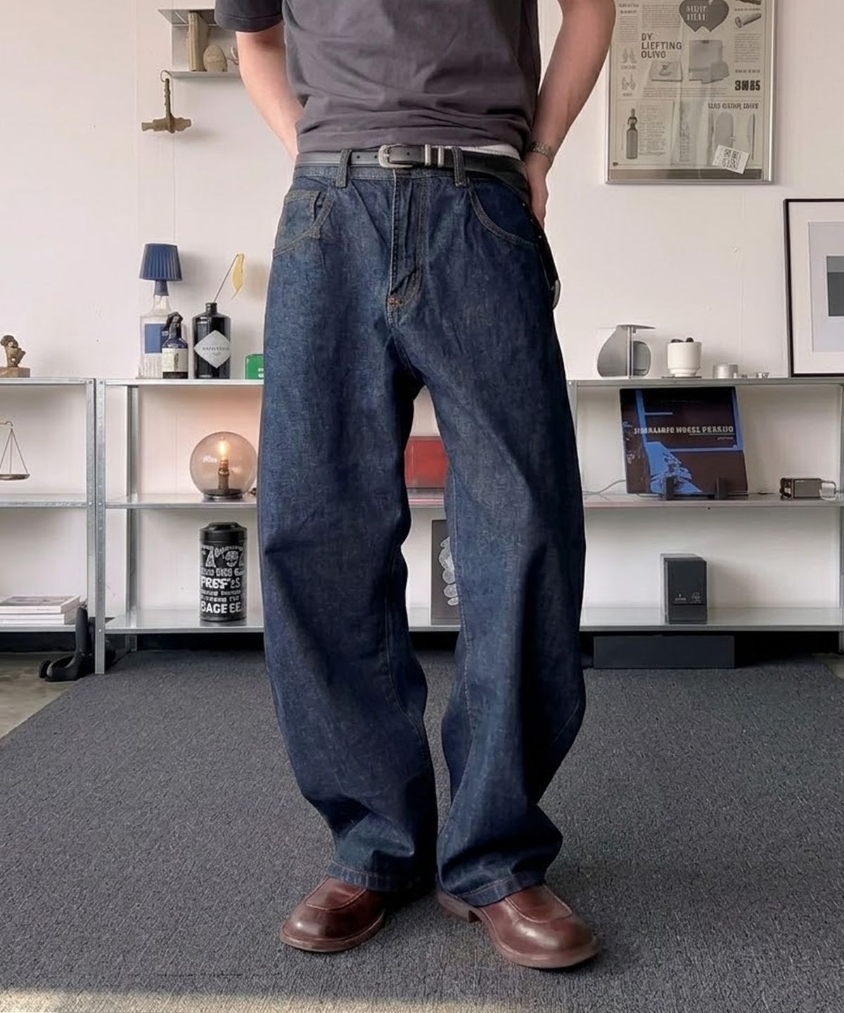 노페이머스(NOFAMOUS) 15oz Selvedge Rinsed(Wash) Jeans (Indigo)