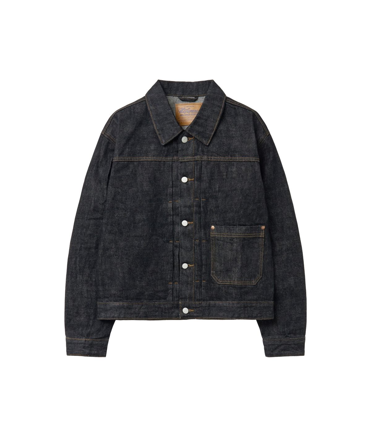 노페이머스(NOFAMOUS) 15oz Selvedge Rinsed(Wash) Jacket (Black)