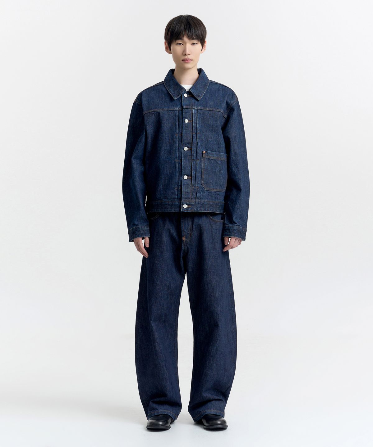 노페이머스(NOFAMOUS) 15oz Selvedge Rinsed(Wash)Set-up (Indigo)