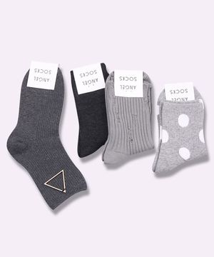 SET005-그레이톤 회색 차콜 패션 gray socks 선물세트