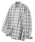 빈티지 링클 체크 셔츠 화이트