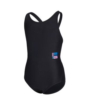 여아 투톤로고 X백 원피스수영복 블랙 RN-GS2G506-BK