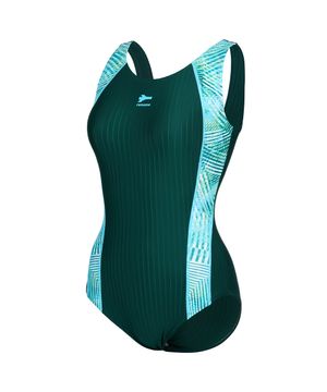 여성 지오메트릭 U백 원피스수영복 민트 RN-LS2G505-MN