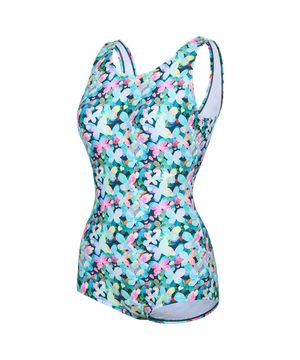 여성 버터플라이 인컵 U백 원피스수영복 민트 RN-LS2G506-MN