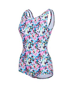 여성 버터플라이 인컵 U백 원피스수영복 핑크 RN-LS2G506-PK