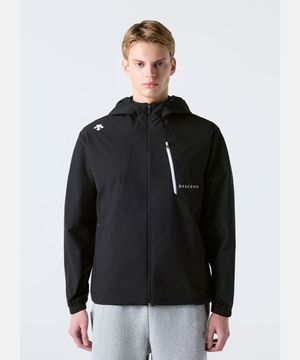 후드형 바람막이 자켓 블랙 SR123UWB11